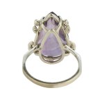 Briliantový prsten s velkým ametystem