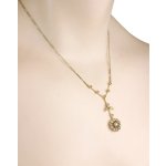 Starožitný náhrdelník a náušnice s diamanty