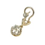 Briliantové náušnice, Art Deco