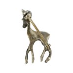 Stříbrná brož s markazity, jelínek