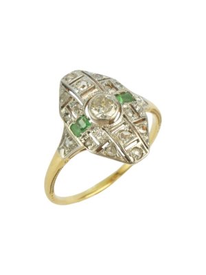 Briliantový prsten, Art Deco