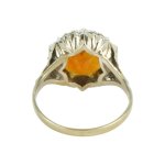 Starožitný zlatý prsten s citrínem Madeira
