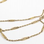 Starožitný zlatý řetízek, náhrdelník