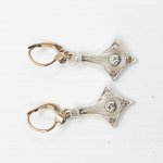 Briliantové secesní náušnice