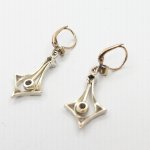 Briliantové secesní náušnice