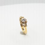 Zlatý prsten se solitérním briliantem 0,25 ct