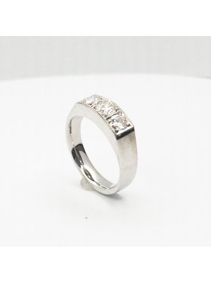 Zlatý pánský prsten s brilianty 1 ct