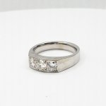 Zlatý pánský prsten s brilianty 1 ct