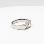 Zlatý pánský prsten s brilianty 1 ct