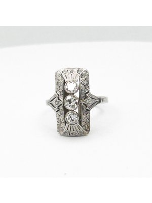 Briliantový prsten, Art Deco