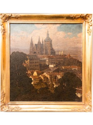 Josef Písecký, Pohled na Pražský hrad