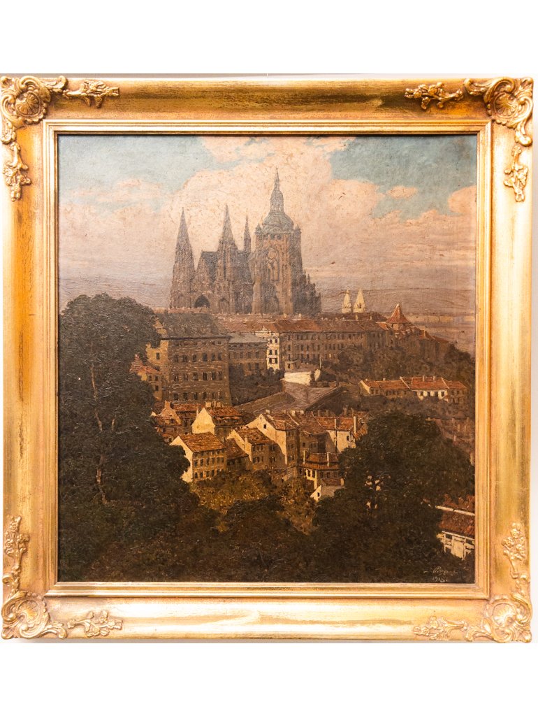 Josef Písecký, Pohled na Pražský hrad