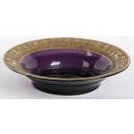 Moser, dekorativní talíř s oroplastikou