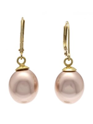 Zlaté náušnice s perlami