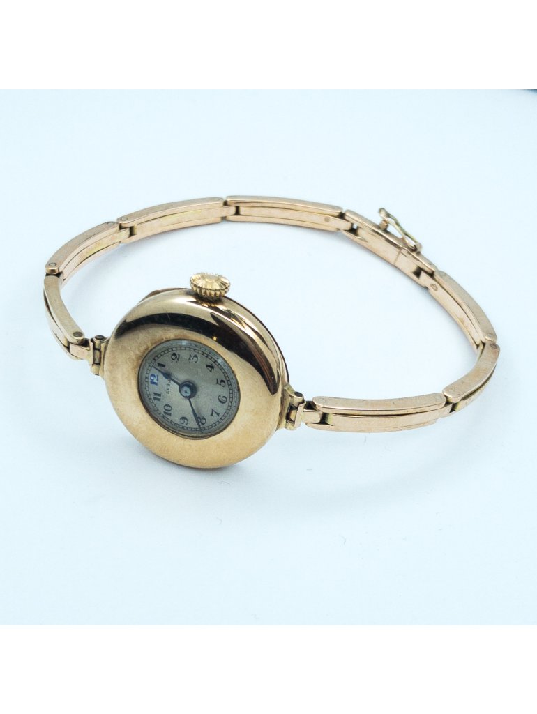 Starožitné zlaté náramkové hodinky  Le Parc