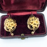 Starožitné zlaté náušnice, Biedermeier